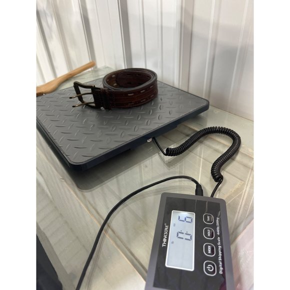 Browning Double Prong Buckle Waist Belt Mens 34 / 85 Adjustable Leather Brown - Picture 7 of 7